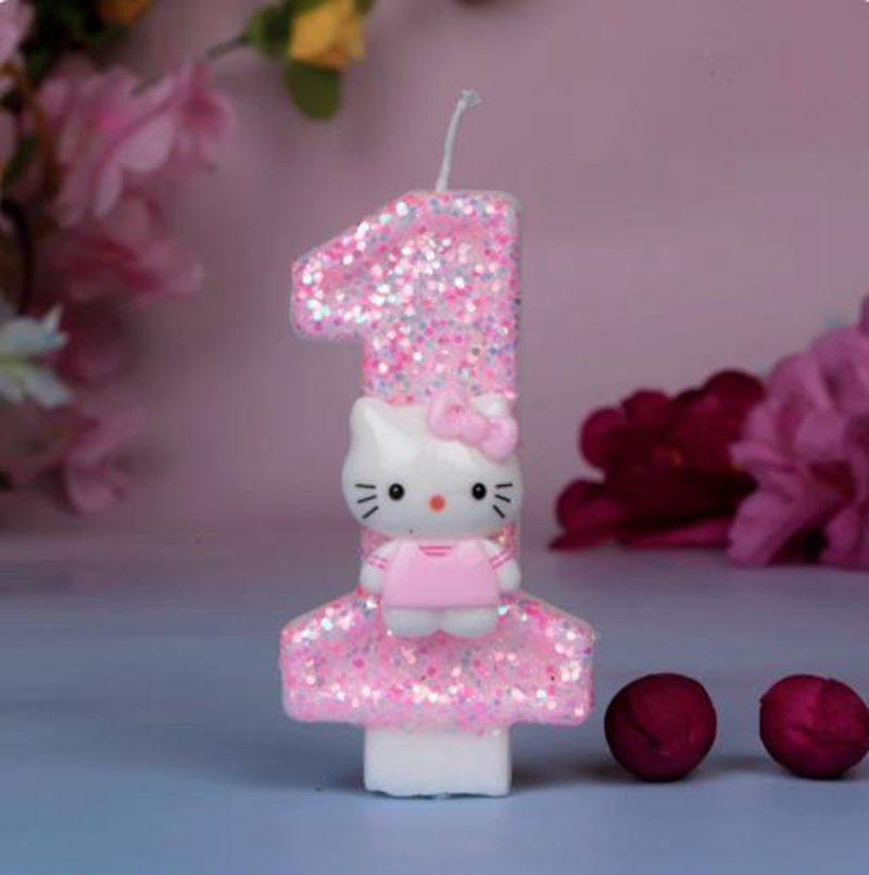 Cute Hello Kitty Cat Digital N - مراجعة Unity Candle Set وسعره