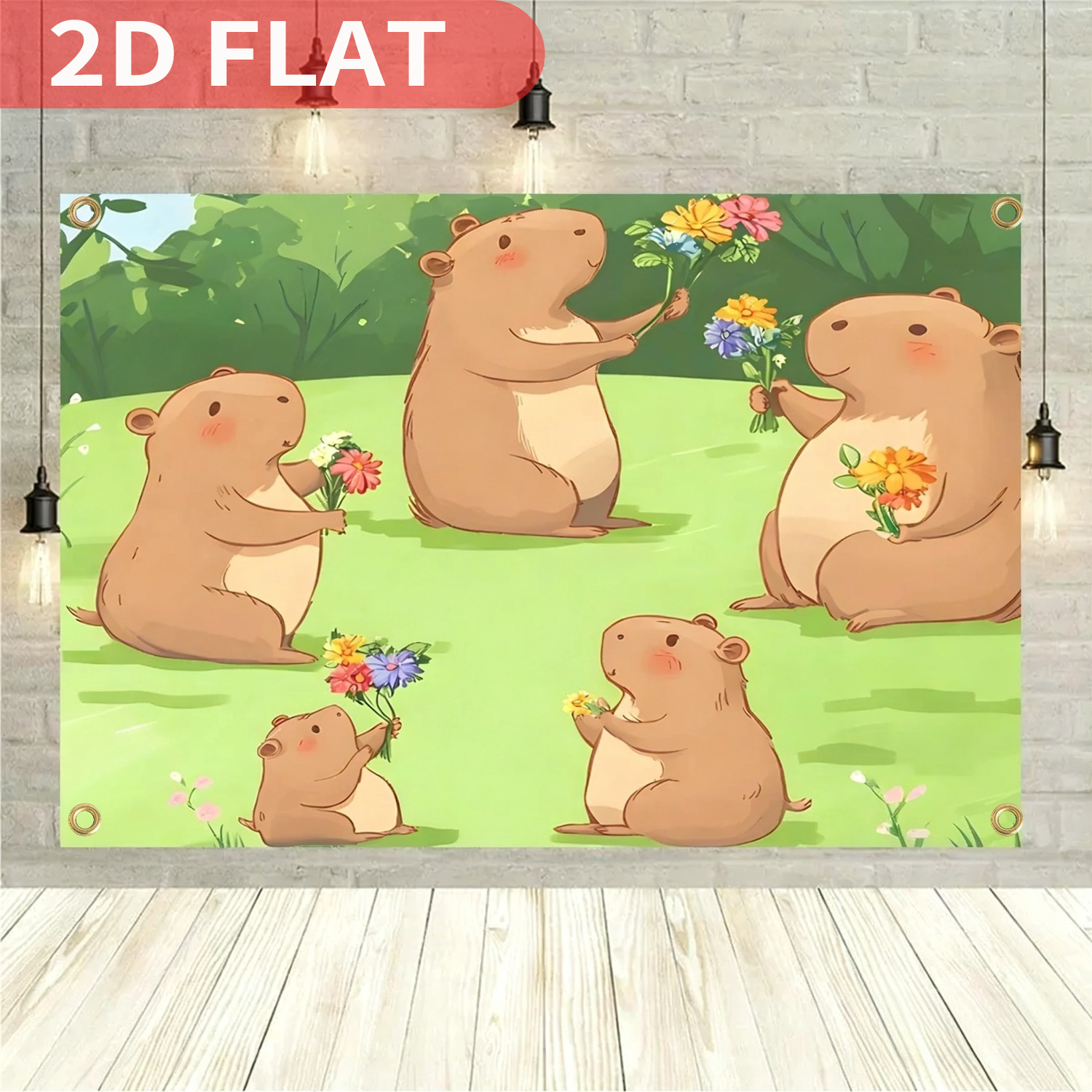 1pc Cute Capybara Theme Kids B - مراجعة Photo Booth Prop وسعره