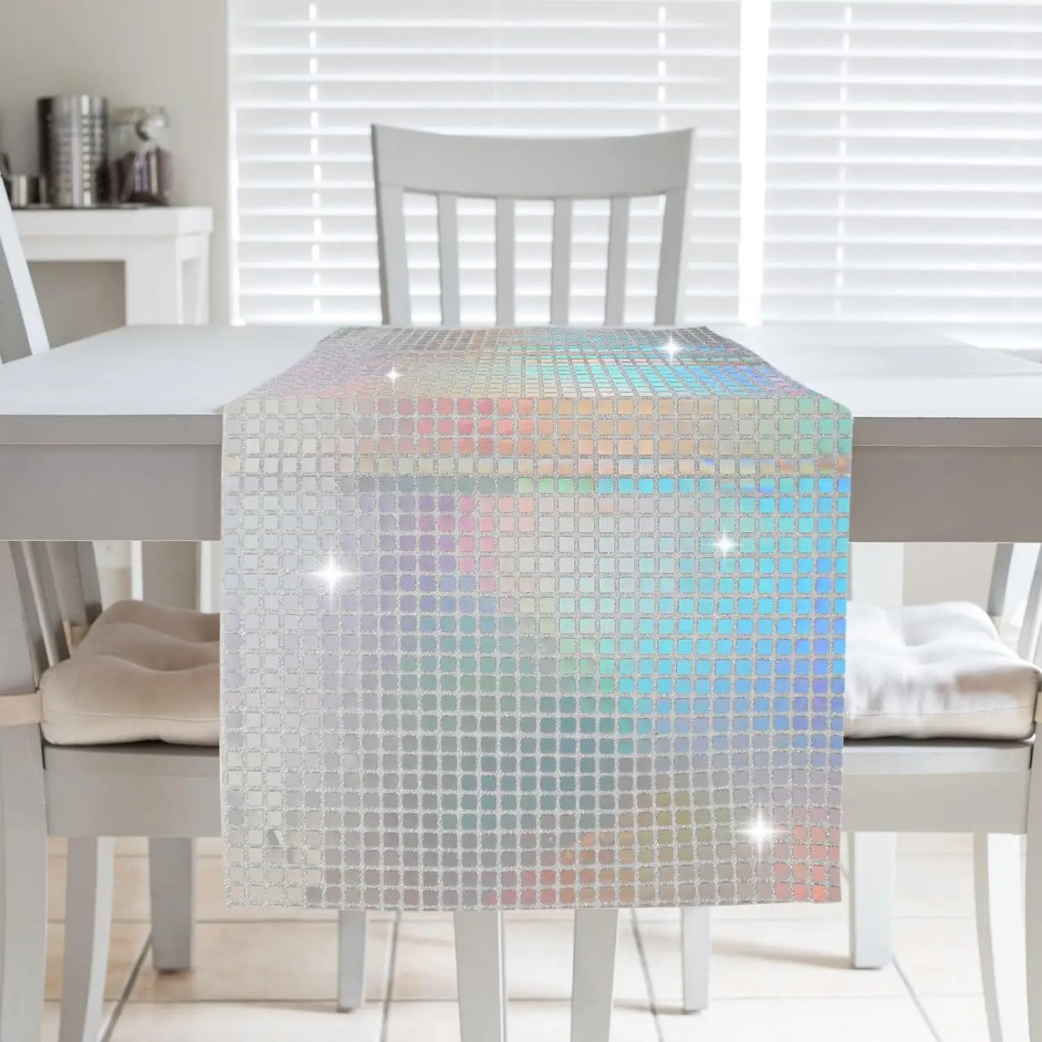 1PC 30x180cm Glitter Sequin Di - مراجعة Table Runner Sequin وسعره