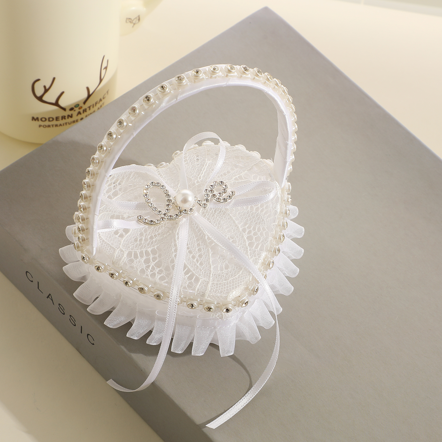 Hot fashion new ring pillow we - مراجعة Ring Bearer Pillow وسعره