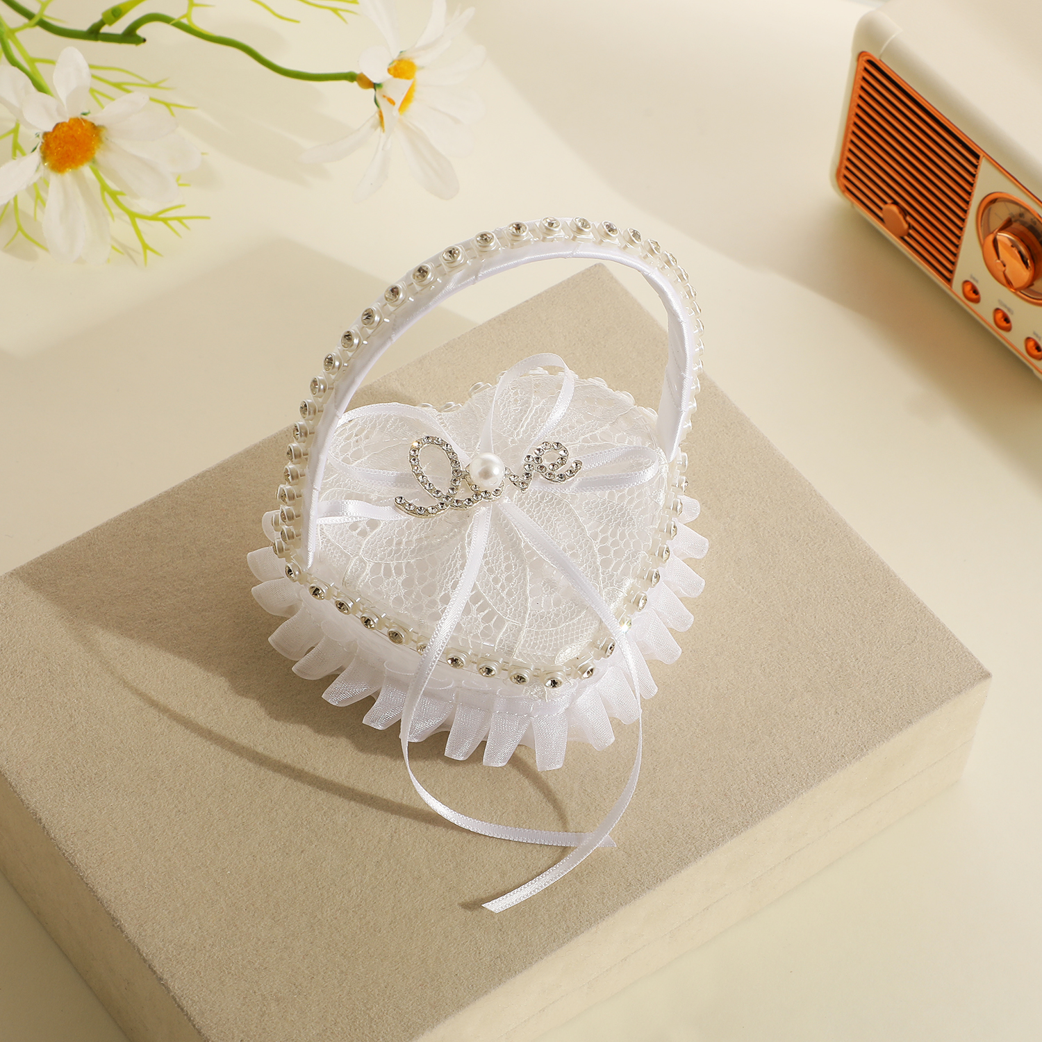 Hot fashion new ring pillow we - مراجعة Ring Bearer Pillow وسعره