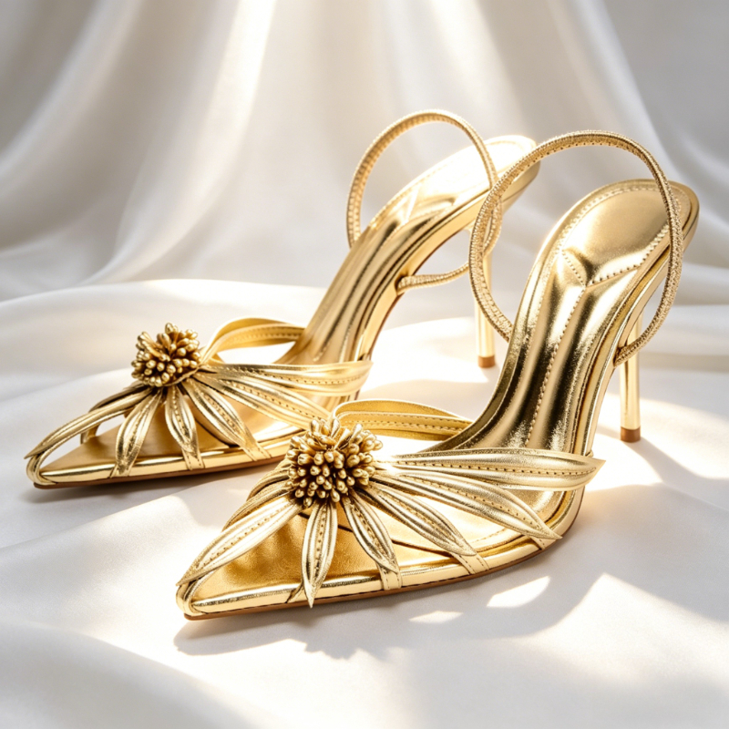 Luxury Gold Floral Detail Slin - مراجعة Wedding Shop وسعره
