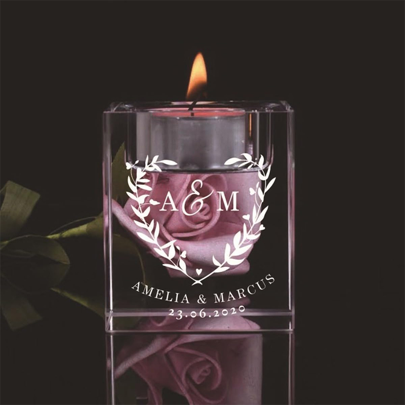 Personalized Photo Crystal Can - مراجعة Unity Candle Set وسعره