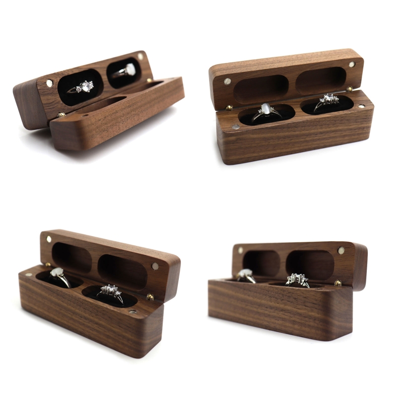 ZB91 Fashion Wood Ring Box for - مراجعة Ring Bearer Pillow وسعره