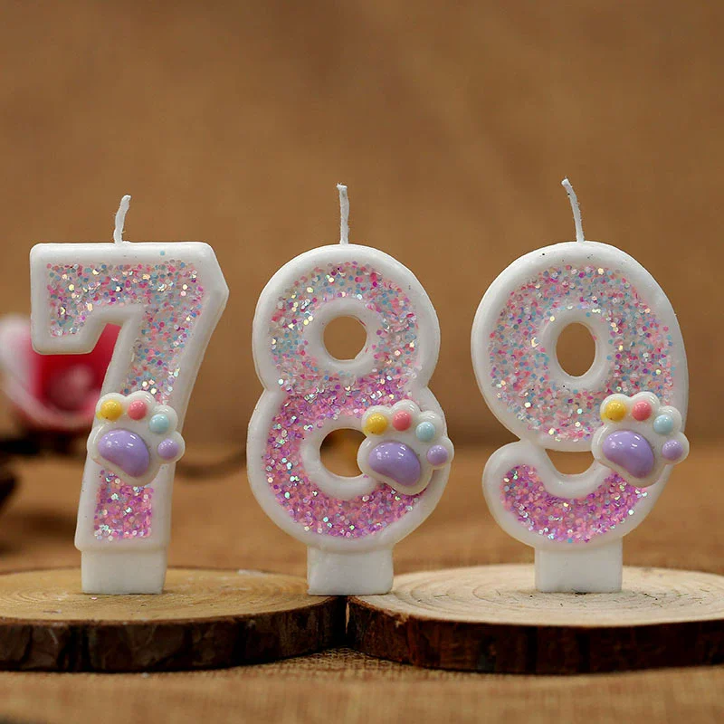 Creative Cute Cat Paw Cake Num - مراجعة Unity Candle Set وسعره