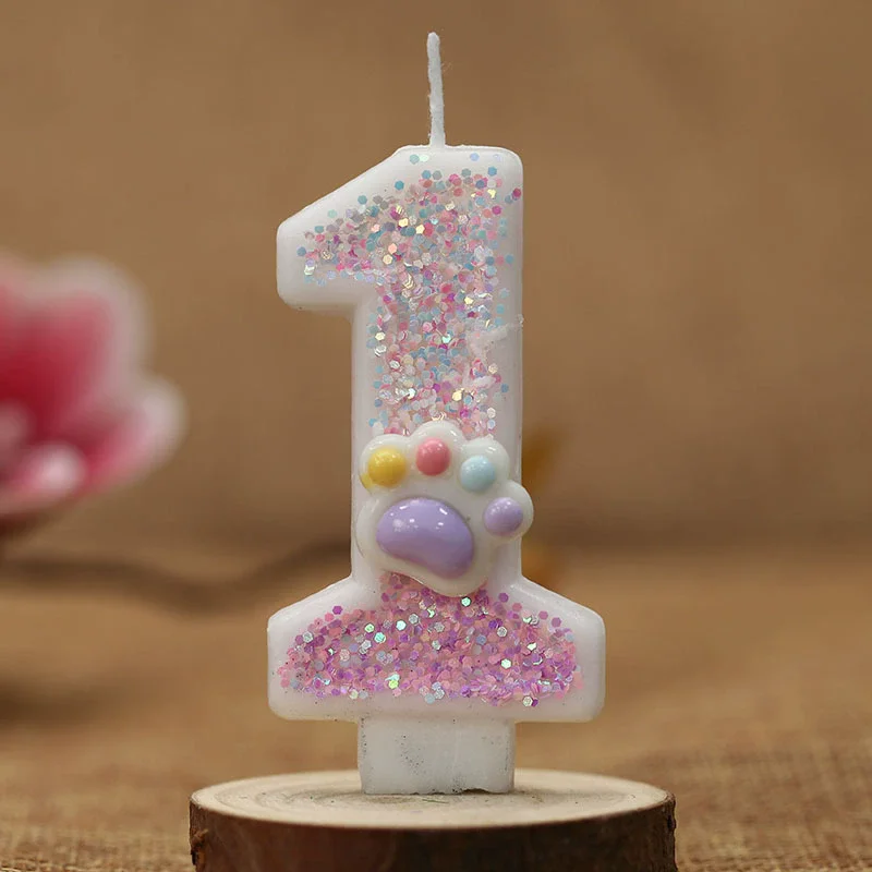 Creative Cute Cat Paw Cake Num - مراجعة Unity Candle Set وسعره