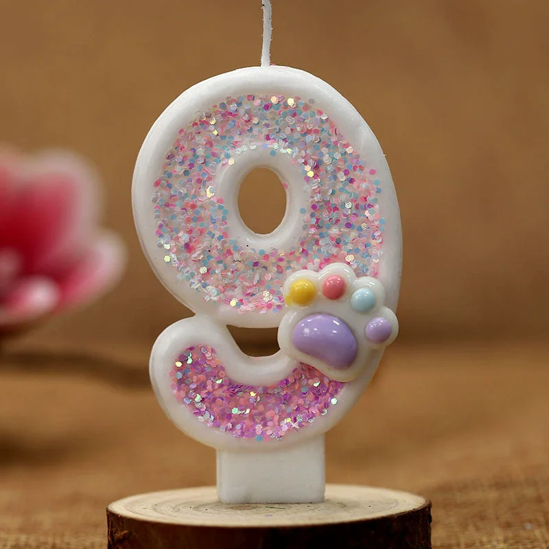 Creative Cute Cat Paw Cake Num - مراجعة Unity Candle Set وسعره