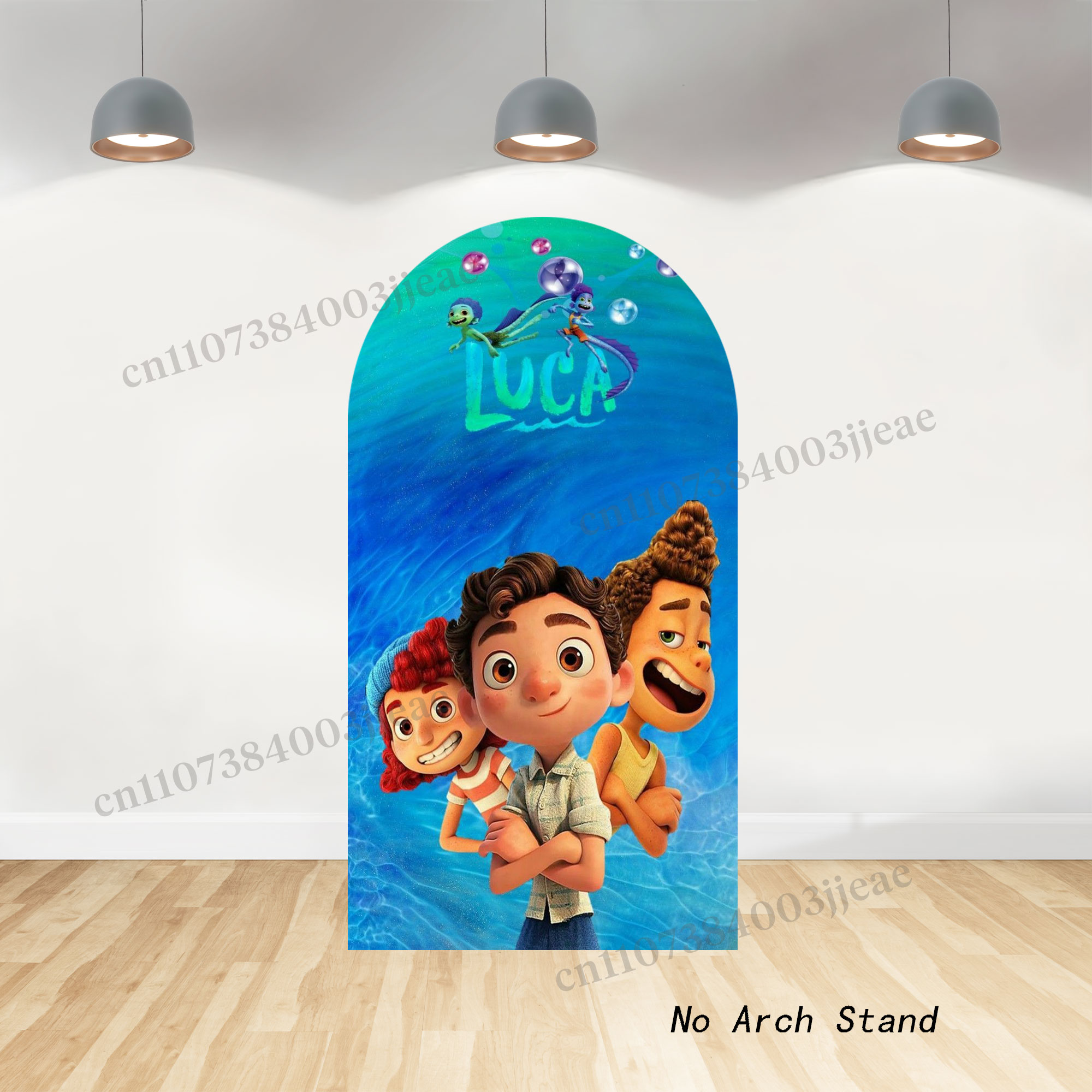 Cartoon Luca Theme Arch Backdr - مراجعة Photo Booth Prop وسعره