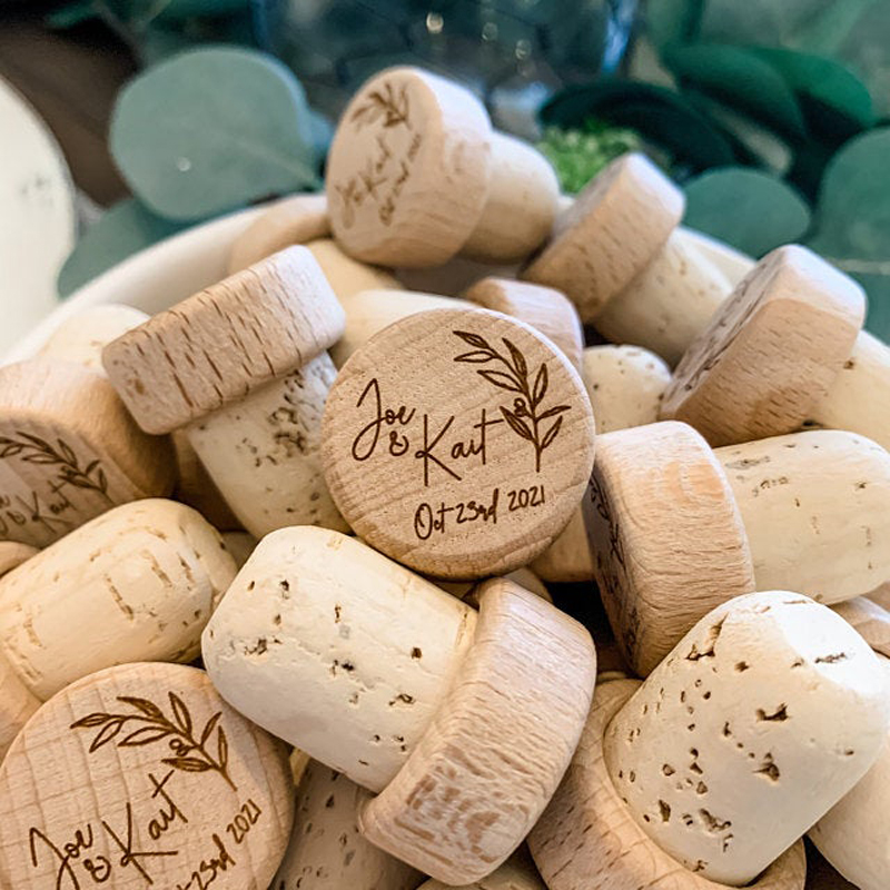 Customized Wood Wine Stopper W - مراجعة Wedding Supply List وسعره