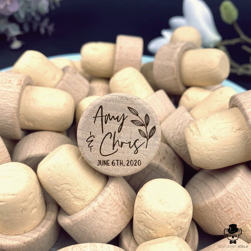 Customized Wood Wine Stopper W - مراجعة Wedding Supply List وسعره