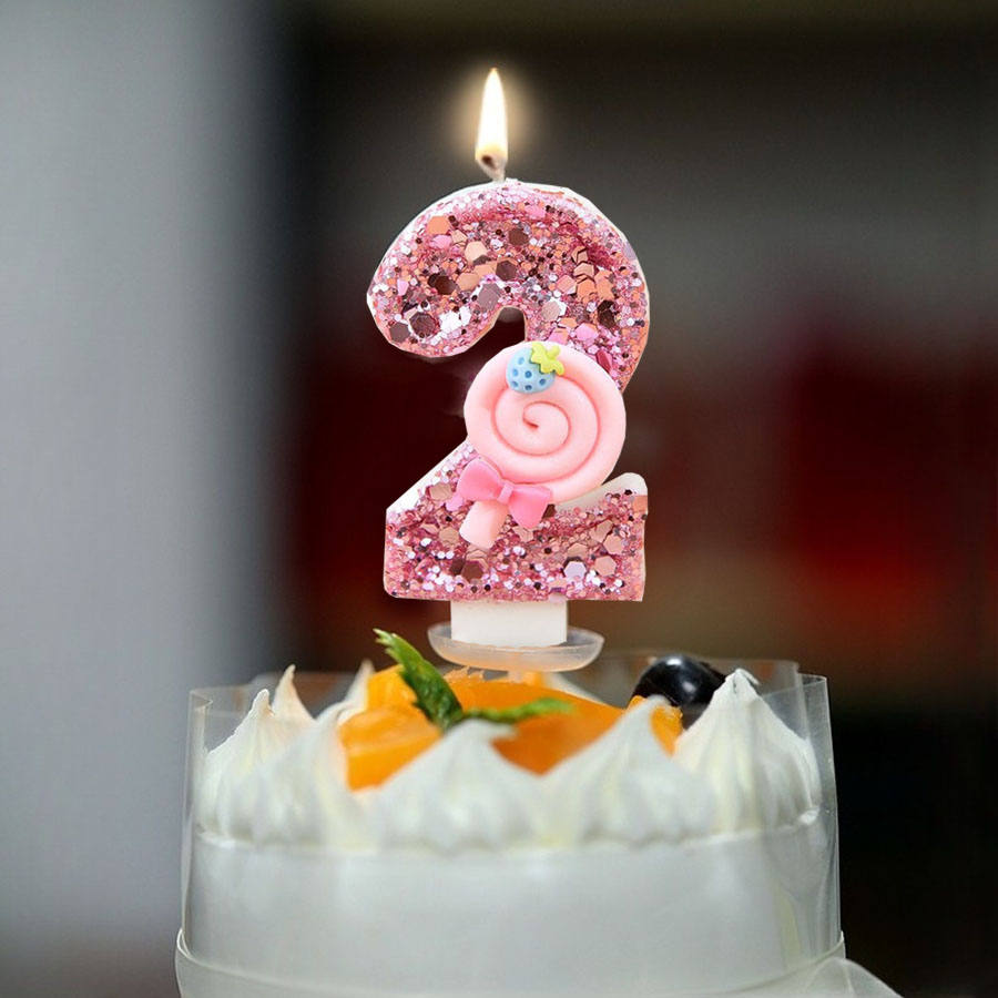 1pc Large 0-9 Numbers Pink Lol - مراجعة Unity Candle Set وسعره