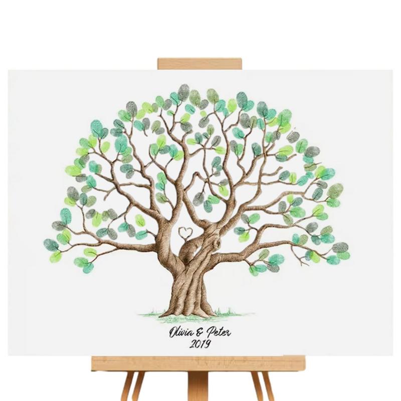 Wedding Fingerprint Tree Paint - مراجعة Wedding Supply List وسعره