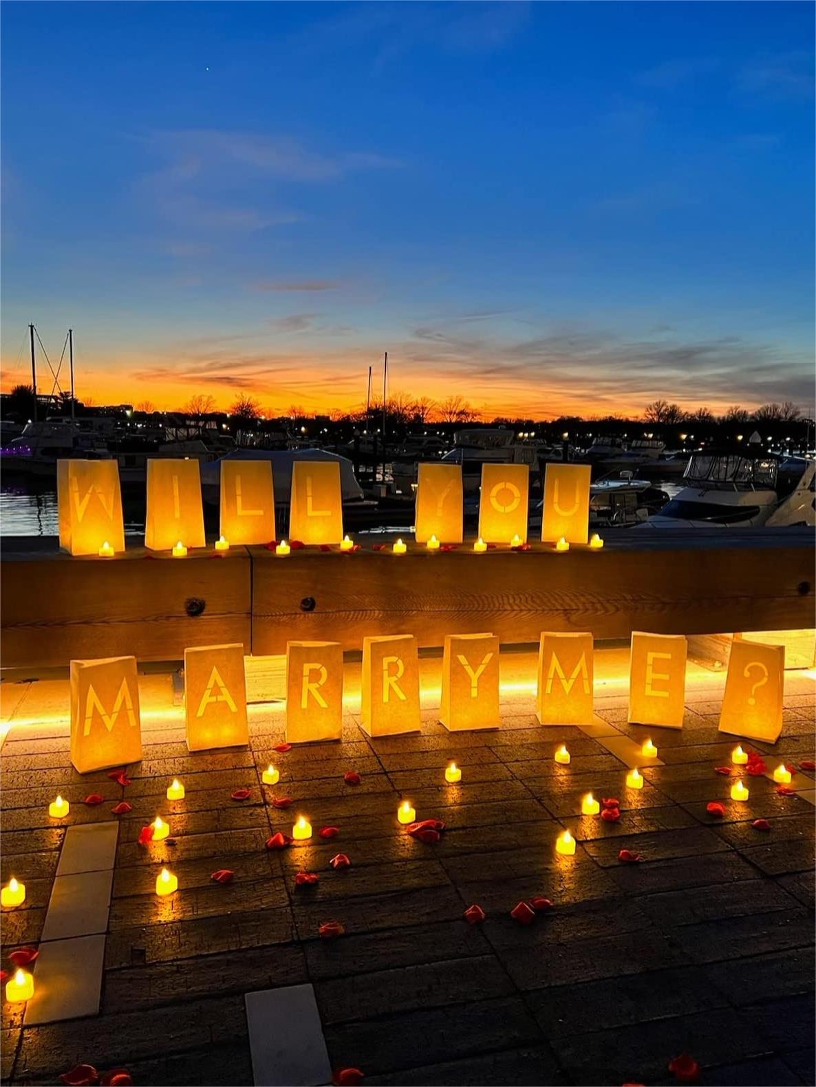 Will You Marry Me Proposal Dec - مراجعة Unity Candle Set وسعره