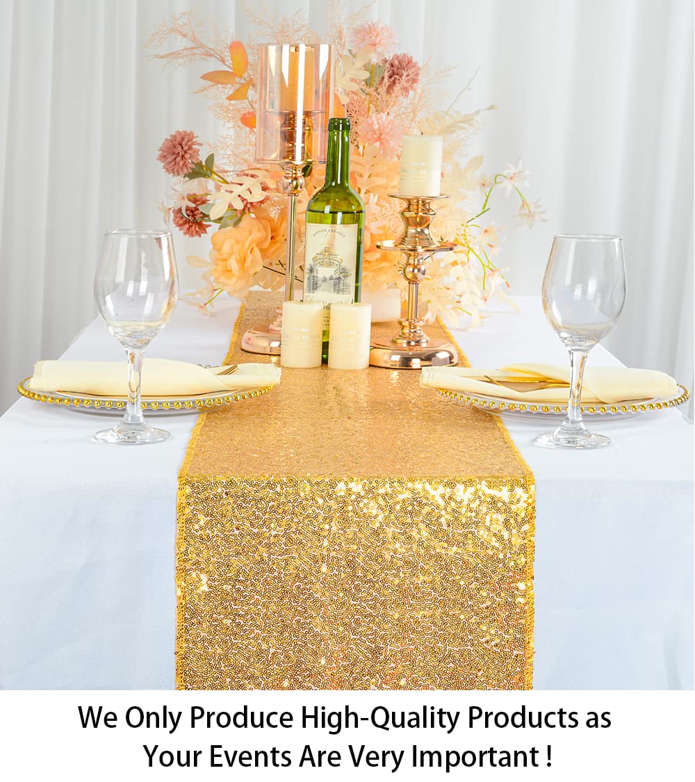 Sequin Table Runners Gold Tabl - مراجعة Table Runner Sequin وسعره