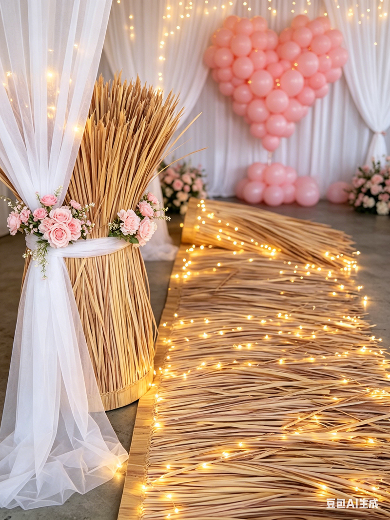 10m hot melt simulated thatch  - مراجعة Wedding Party Supply Store وسعره