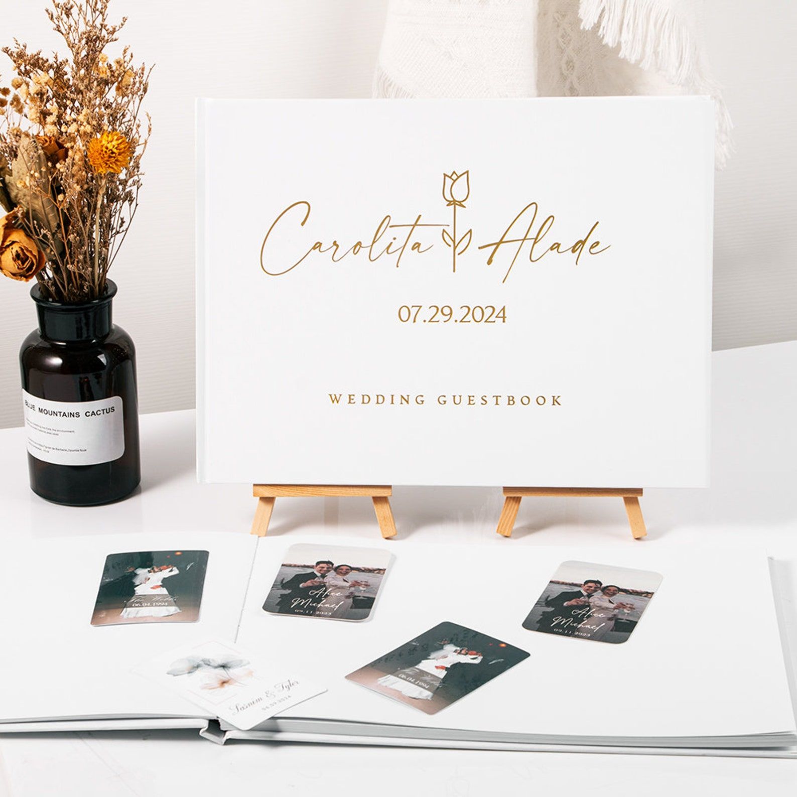 Custom Wedding Guestbook Perso - مراجعة Wedding Supply List وسعره