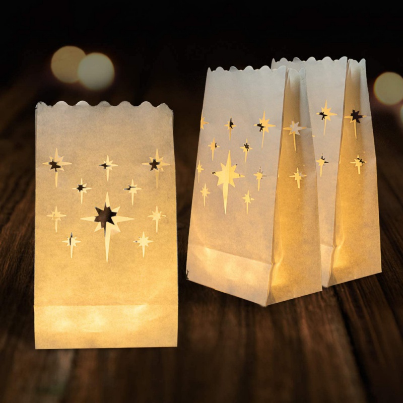 10PCS Heart White Paper Lanter - مراجعة Unity Candle Set وسعره